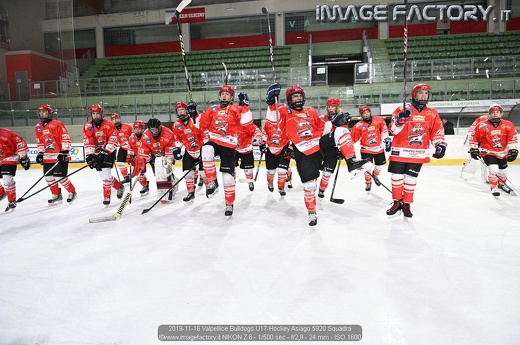 2019-11-16 Valpellice Bulldogs U17-Hockey Asiago 5920 Squadra